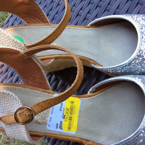 XTI ESPADRILLE GLITTER SANDALS - Picture 6 of 8